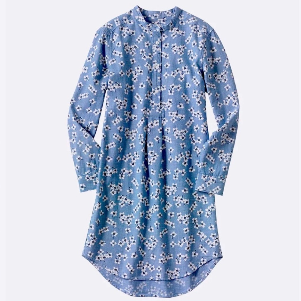 Chambray floral dress